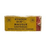 "Kynoch 10.75mm Mauser 10 Cartridges (MIS2373)" - 1 of 2