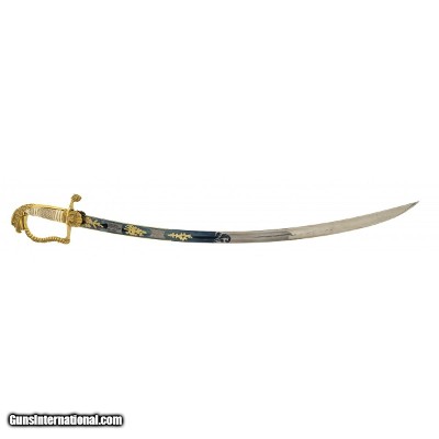 "U.S. Eagle Head Artillery Officers Sword with scabbard (SW1792)"