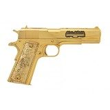 "Colt Custom ""Sacred"" Gold Plated 38 Super Pistol (C19495) Consignment" - 1 of 7