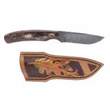 "Steve's Knives Fixed Blade Damascus Steel knife (MEW3857)" - 1 of 2