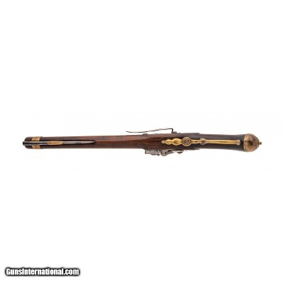 "18th Century Dutch-Germanic style flintlock pistol .57 caliber (AH6129)" - Image 4 of 6