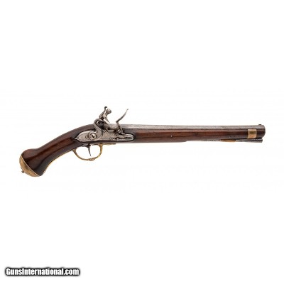 "18th Century Dutch-Germanic style flintlock pistol .57 caliber (AH6129)"