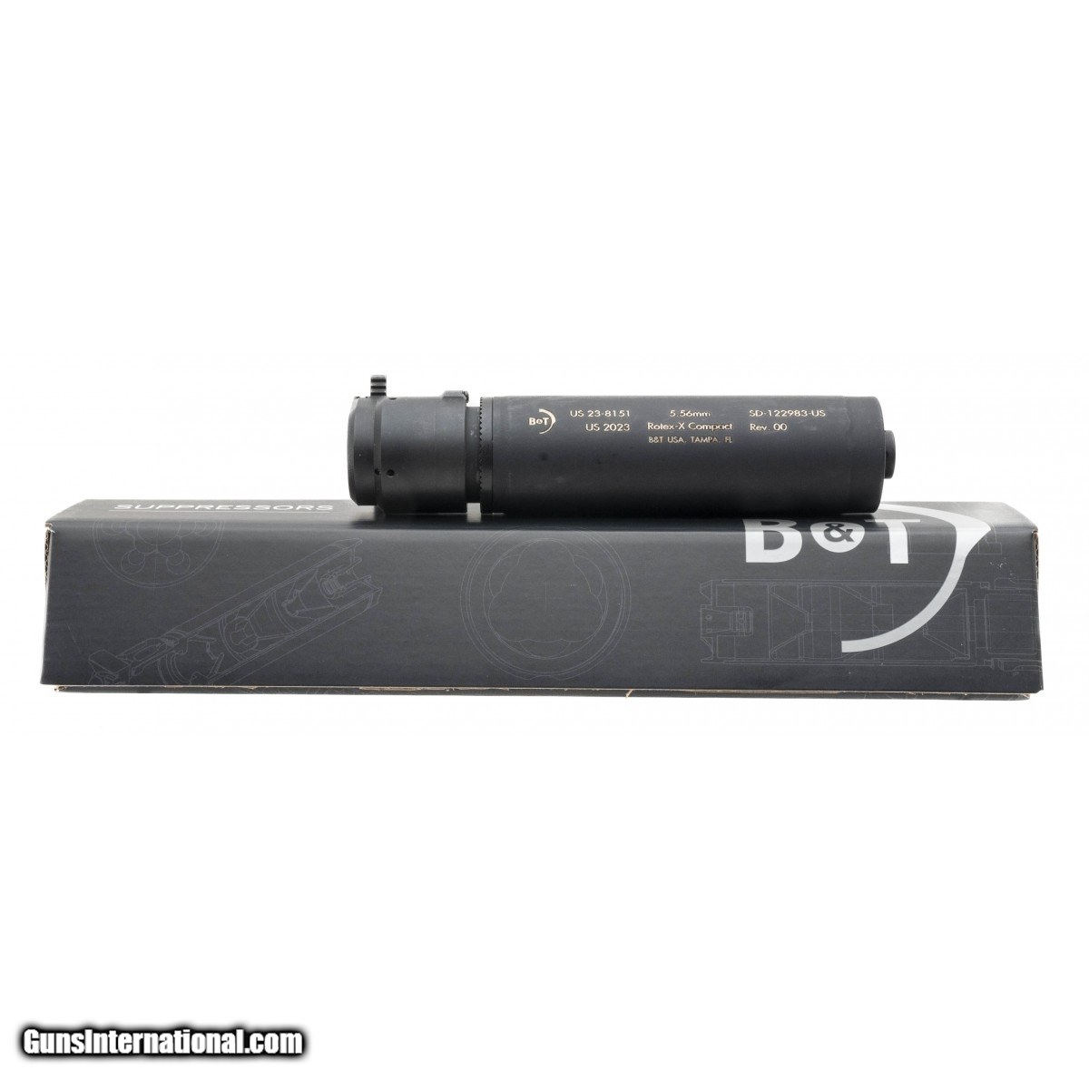 "(SN: US 23-8151) B&T Rotex-X Compact 5.56 Suppressor (NGZ4232) NEW"