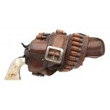 "Colt Single Action Army W/ Carved Mexican Belt and Double Loop Holster (AC987) CONSIGNMENT" - 2 of 11