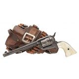 "Colt Single Action Army W/ Carved Mexican Belt and Double Loop Holster (AC987) CONSIGNMENT" - 1 of 11