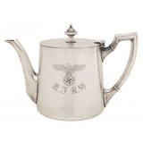 "German WWII Wellener Silver Tea Pot (MIS3269)" - 1 of 2