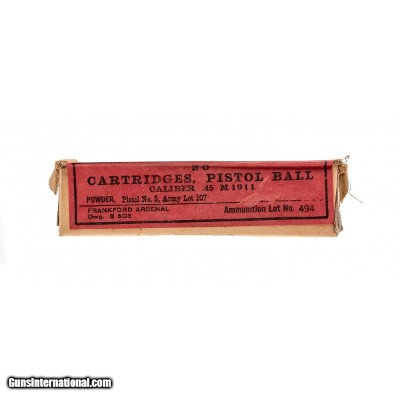 "WWI Frankford Arsenal .45 ammo (AM1706)"