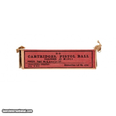"WWI Frankford Arsenal .45 ammo (AM1711)"