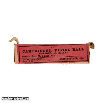 "WWI Frankford Arsenal .45 ammo (AM1715)"