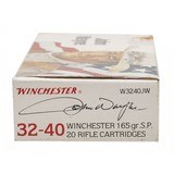 "Winchester John Wayne .32-40 Win 165 grain soft point commemorative ammo (AN265)" - 3 of 4