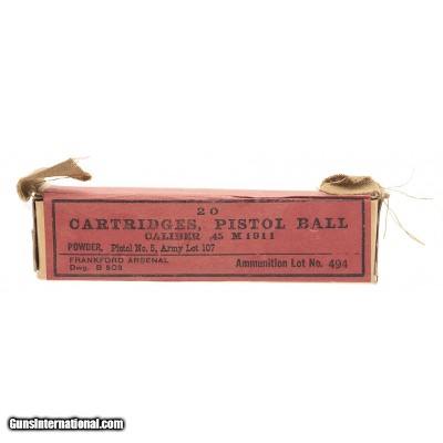 "WWI Frankford Arsenal .45 ammo (AM1718)"