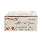 "Winchester John Wayne .32-40 Win 165 grain soft point commemorative ammo (AM1738)" - 4 of 4