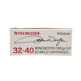 "Winchester John Wayne .32-40 Win 165 grain soft point commemorative ammo (AN263)" - 2 of 2