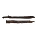 "Belgium 1868 Pioneer Sawback Bayonet (MEW3488)" - 1 of 2