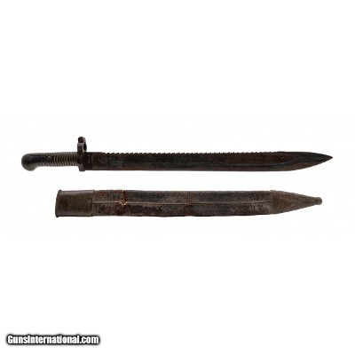 "Belgium 1868 Pioneer Sawback Bayonet (MEW3488)"