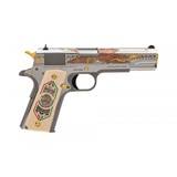 "Colt 1911 Bandera De Mexico Pistol .38 Super (C17161)" - 1 of 7