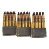 "Set Of 3 M1 Garand Clip with 24 Rounds of 30-06 Sprg 150 Grain Black Tip Ammo(AM1781)" - 1 of 2