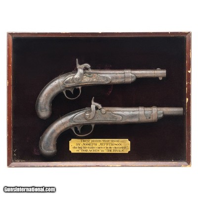 "Pair Of Percussion Pistol Used in the Play The Rivals Joseph Jefferson (AH8150)"