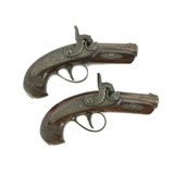 "Very Fine Deluxe Henry Derringer Pair Marked N. Curry (AH4518)"