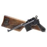 "Mauser C96 Broomhandle Large Ring w/ Matching Shoulder Stock (PR65014)" - 1 of 13