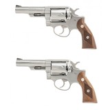 "Pair Of Consecutive Ruger Police Service Six Revolvers .38 Special (PR66781) Consignment"
