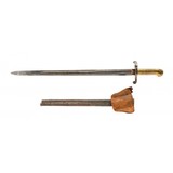 "1863 SPENCER NAVY RIFLE BAYONET WITH SCABBARD & FROG (MEW3897)" - 2 of 2