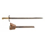 "1863 SPENCER NAVY RIFLE BAYONET WITH SCABBARD & FROG (MEW3897)" - 1 of 2