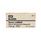 "Box of CCI Blazer 9mm Largo (AM1744)" - 2 of 2