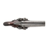 "Very Fine Cased Double Barrel Flintlock Pistols by E Bond (AH8478)" - 9 of 17