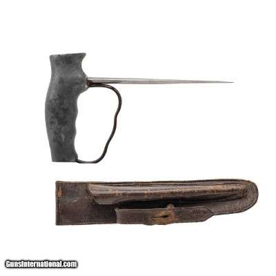 "WWI British Robbins Dudley Trench Knife & Scabbard (MEW4057)"