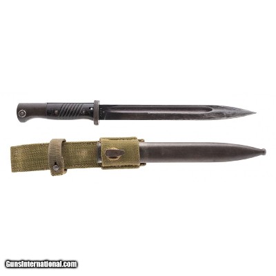 "WW2 Kar98k bayonet with scabbard & tropical frog (MEW2219)"