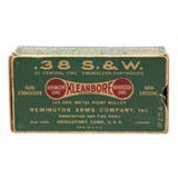 "Partial Box of Remington Kleanbore .38 S&W (AM1751)" - 1 of 3