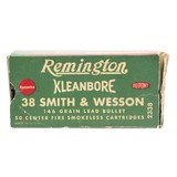"Box of Remington Kleanbore .38 S&W (AM1749)" - 1 of 4