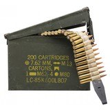 "250-rounds of .30-06 on a 1919 MG cloth belt (MM5282)" - 1 of 5
