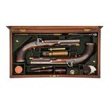 "Very Fine Cased Set of Percussion Pistols by William & John Rigby Ireland (AH8469)" - 1 of 18