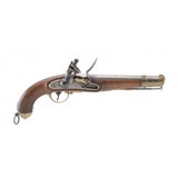 "Austrian Model 1851 Tube Lock Pistol Altered to Flintlock (AH6480)" - 1 of 5