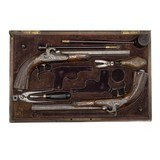 "Beautiful Belgian Cased Set of Target Pistols (AH8477)" - 1 of 16