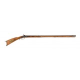 "American Full stock percussion rifle with R.& W.C. Biddle & Co. Lock .48 caliber (AL9990) Consignment" - 1 of 9
