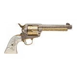 "Cased Pair of Cattle Brand Engraved Colt Single Armies (C19529)" - 15 of 16