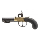 "English percussion muff pistol with bayonet .45 caliber (AH8676) CONSIGNMENT" - 3 of 6