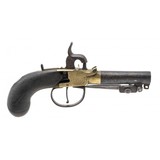 "English percussion muff pistol with bayonet .45 caliber (AH8676) CONSIGNMENT" - 4 of 6