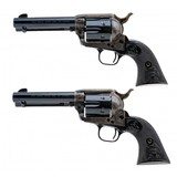 "Consecutive Pair Of Colt Single Action Army 3rd Gen Revolvers .357 Magnum(C20249)"