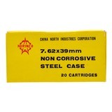 "Norinco 7.62x39 Non Corrosive Steel Case 20 Rounds (AM1966)" - 1 of 3