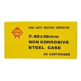 "Norinco 7.62x39 Non Corrosive Steel Case 20 Rounds (AM1964)"