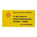 "Norinco 7.62x39 Non Corrosive Steel Case 20 Rounds (AM1963)" - 1 of 3