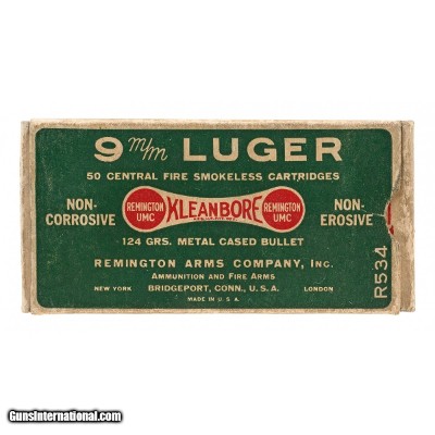 "Box of 9mm Luger Kleanbore (AM2006)"