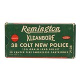 "Box of .38 Colt New Police Kleanbore (AM2007)"