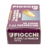 "Fiocchi 7.65 Parabellum .30 Luger 50 Rounds SJSP 93 GR (AM1951)" - 4 of 4