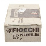 "Fiocchi 7.65 Parabellum .30 Luger 50 Rounds FMJ 93 GR (AM1958)" - 4 of 4