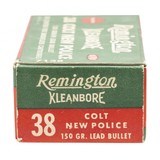 "Box of .38 Colt New Police Kleanbore (AM2008)" - 2 of 4